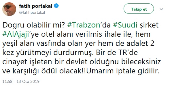 Fatih Portakal:  Cinayet işleyen devlete ödül