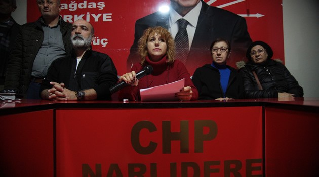 Narlıdere CHP&#039;de &#039;Aday geri çekilsin&#039; protestosu