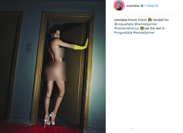 Mert Alaş, Kendall Jenner&#039;ın çıplak fotoğrafını paylaştı