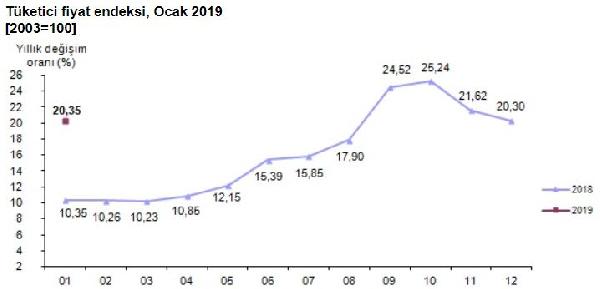 Ocak ayı enflasyon rakamları açıklandı