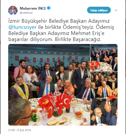 Muharrem İnce&#039;den İzmir&#039;e destek ziyareti