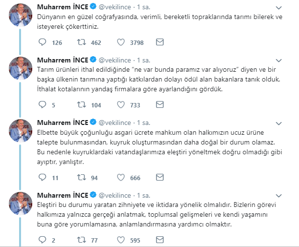 Muharrem İnce&#039;den çok sert &#039;tanzim satış&#039; tepkisi!