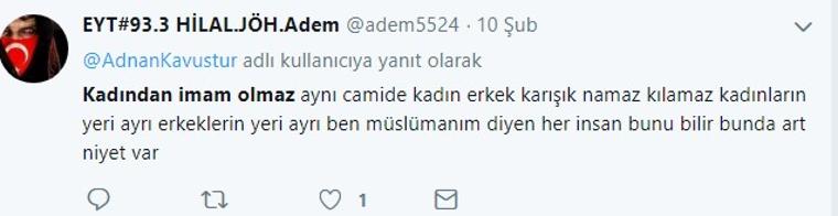 Diyanet İşleri Başkanı&#39;nın &#39;kadından imam olmaz&#39; sözleri tartışma yarattı