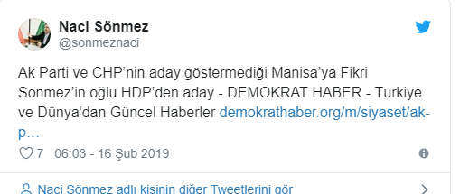 HDP&#039;den sürpriz aday