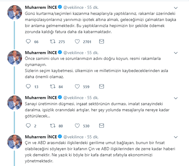 Muharrem İnce&#039;den kritik uyarı: Öncelikle şunu kabul edin...