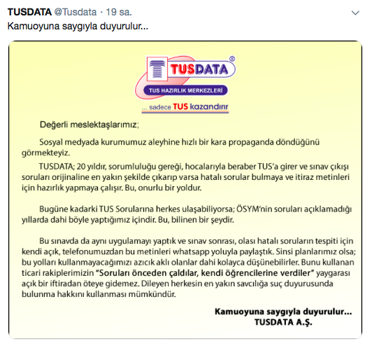 &#039;TUS soruları sızdırıldı&#039; iddiası