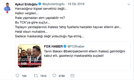 Bülent Arınç&#039;tan manidar beğeni: Harcadığınız kişisel servetiniz değil