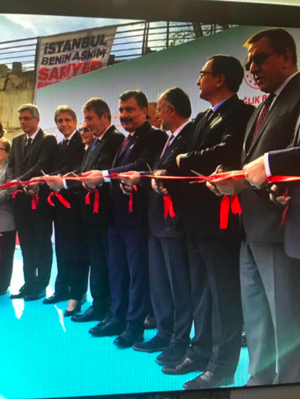 Devlet hastanesinin açılış töreni AKP&#039;nin mitingine döndü!