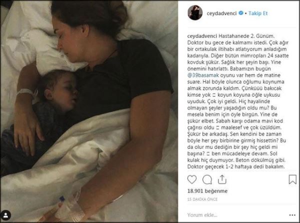 Ceyda Düvenci hastaneye kaldırıldı