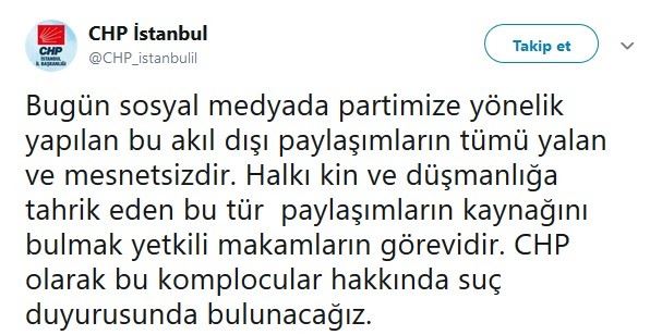 CHP&#039;den provokasyon uyarısı