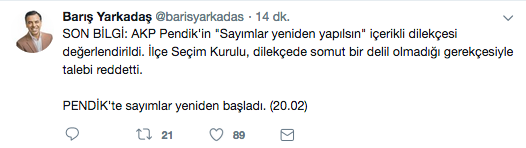 AKP&#039;ye Pendik&#039;te ret!