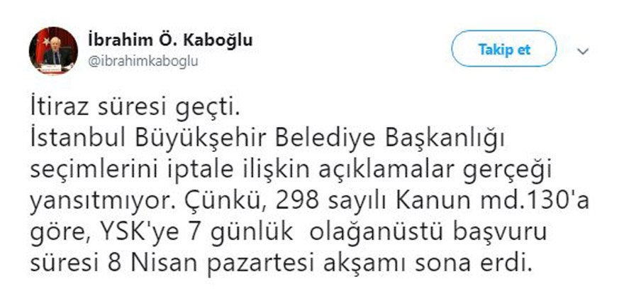 Prof. Kaboğlu: AKP olağanüstü başvuru yapamaz