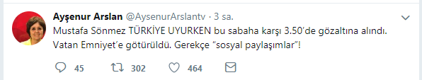 Mustafa Sönmez serbest bırakıldı