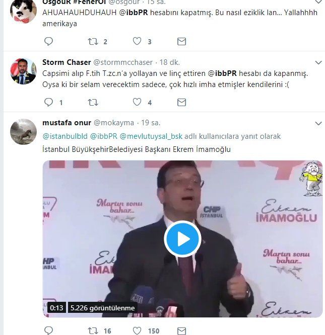 İbbPR hesabı kapandı