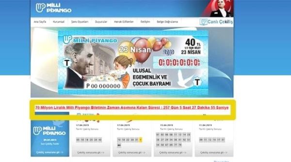 70 milyon liralık büyük ikramiye için sayaç başlatıldı