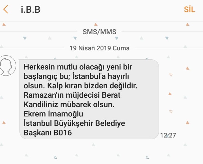 İBB&#039;den kandil SMS&#039;i: Kalp kıran bizden değildir