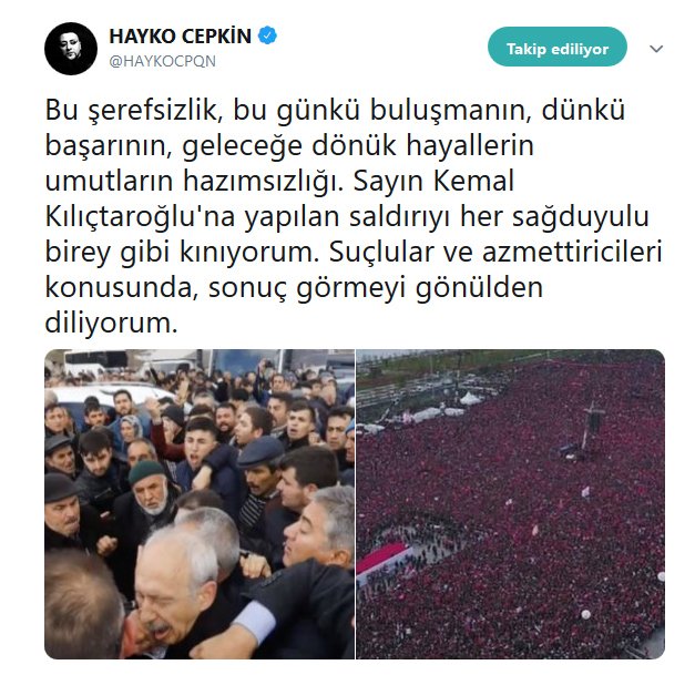 Hayko Cepkin: Bu şerefsizlik…