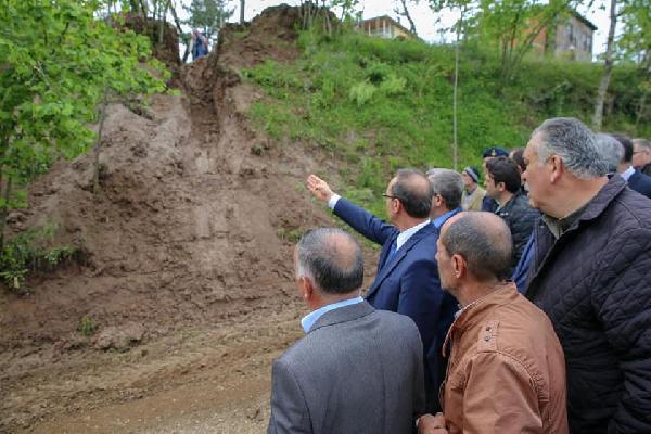Ordu'da heyelan: 6 ev tahliye edildi