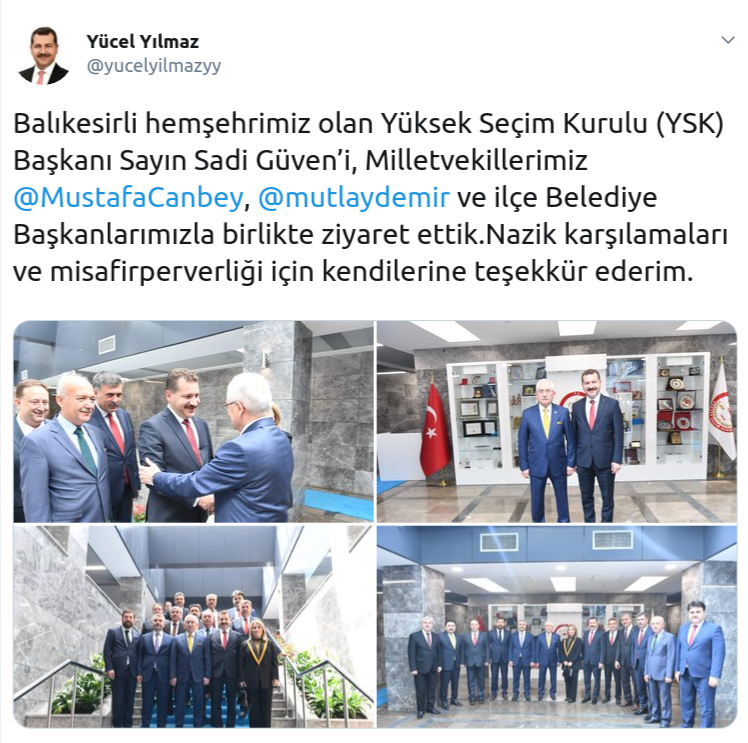 AKP&#039;li heyet, YSK Başkanı&#039;nı neden ziyaret etti?