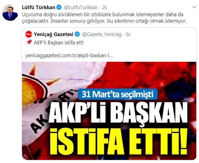 Lütfü Türkkan: AKP&#039;deki istifaların devamı gelecek