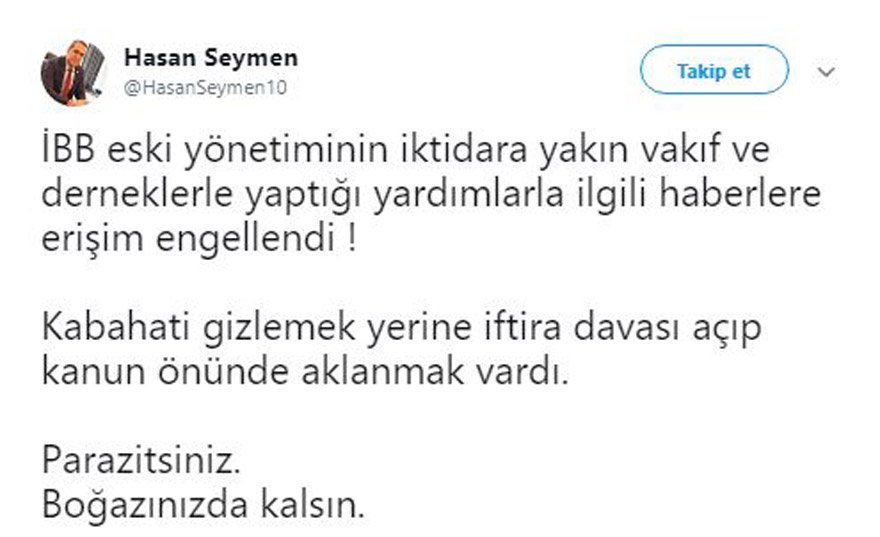İBB haberine yayın yasağına İYİ Parti’den sert tepki