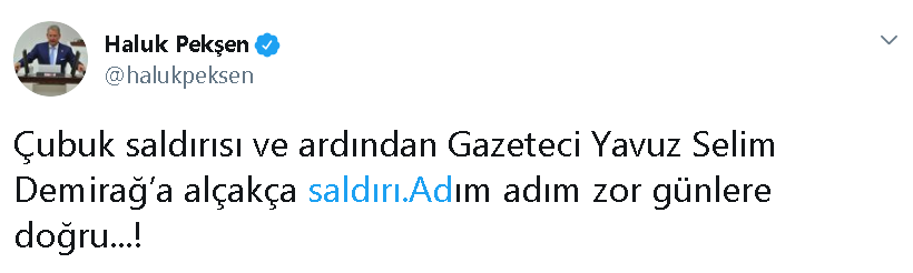 Yavuz Selim Demirağ saldırıya uğradı