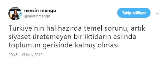 Nevşin Mengü&#039;den iktidara: Artık siyaset üretemeyen...