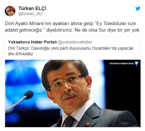 Tahir Elçi&#039;nin eşi Türkan Elçi&#039;den Ahmet Davutoğlu&#039;na tepki