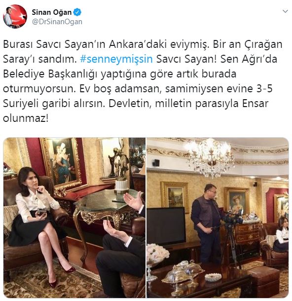 Sinan Oğan&#039;dan Savcı Sayan&#039;a tepki: Samimiysen evine 3-5 Suriyeli al
