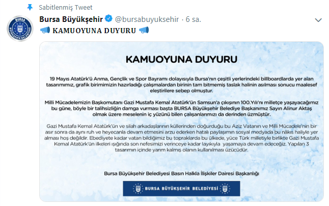 AKP&#039;li belediyeden skandal afişe skandal savunma!