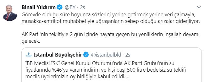 Binali Yıldırım&#039;dan ilginç çıkış: İmamoğlu&#039;nu suçladı
