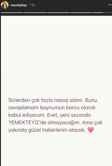 Yemekteyiz sunucusu programı bıraktı
