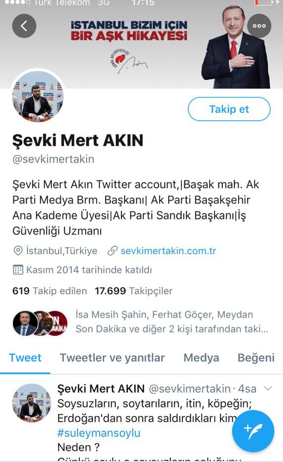 AKP mahalle sorumlusundan sosyal medyada panik