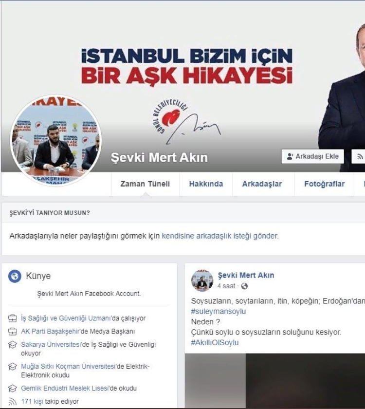 AKP mahalle sorumlusundan sosyal medyada panik