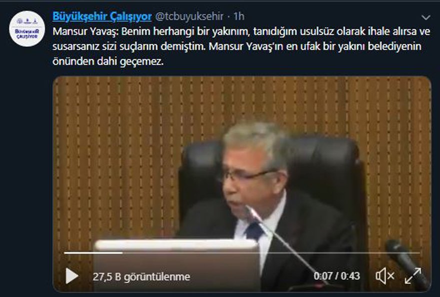 Erdoğan&#039;ın kazanmıştık dediği Ankara Büyükşehir Belediyesi&#039;nin Başkanı Mansur Yavaş&#039;tan uyarı