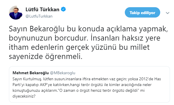 Bekaroğlu&#039;ndan AKP&#039;li Kurtulmuş&#039;a tepki: AKP&#039;ye katılırken hangi terör örgütü...