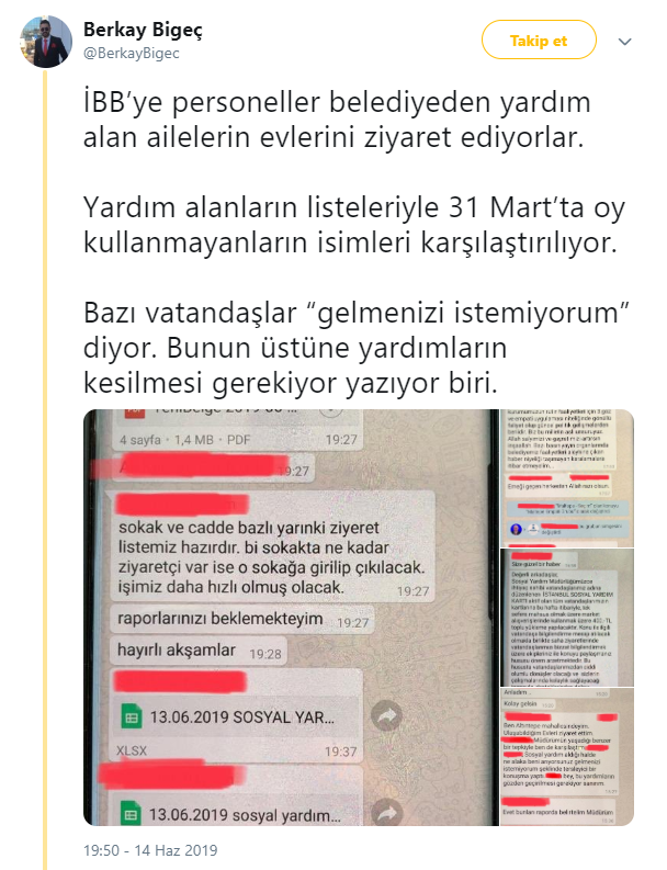 Belediye çalışanlarına Binali markajı: Evleri tek tek dolaşıp...