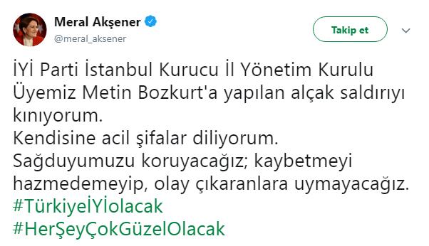 Metin Bozkurt&#039;a yapılan saldırı sonrası İYİ Parti&#039;den tepki