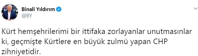 Yıldırım&#039;dan HDP&#039;li seçmene mesaj