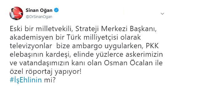 Yurttaşa ambargo var ama... Öcalan&#039;ın kardeşi TRT&#039;ye çıkarıldı