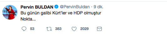 HDP&#039;den ilk açıklama: Günün galibi Kürtler ve HDP olmuştur...