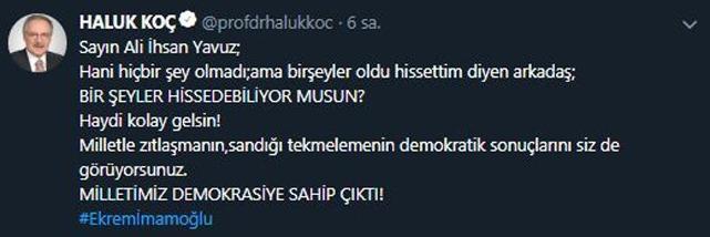 &#039;Bir şeyler oldu hissettim diyen arkadaş; bir şeyler hissedebiliyor musun?&#039;