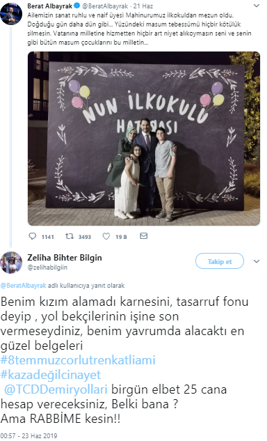 Berat Albayrak&#039;ın aile fotoğrafına sert tepki