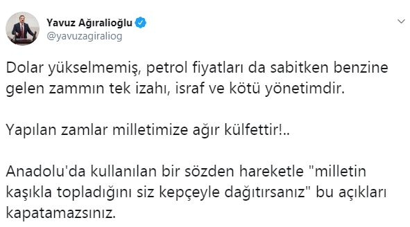 ‘Milletin kaşıkla topladığını siz kepçeyle dağıtırsanız...‘