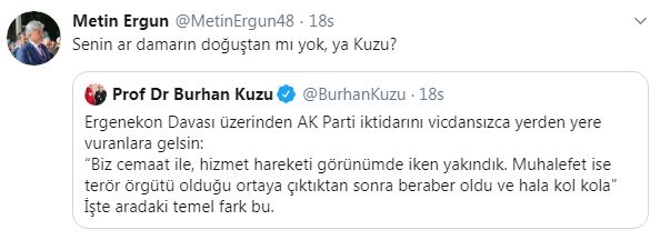 Burhan Kuzu’ya İYİ Parti’den sert tepki