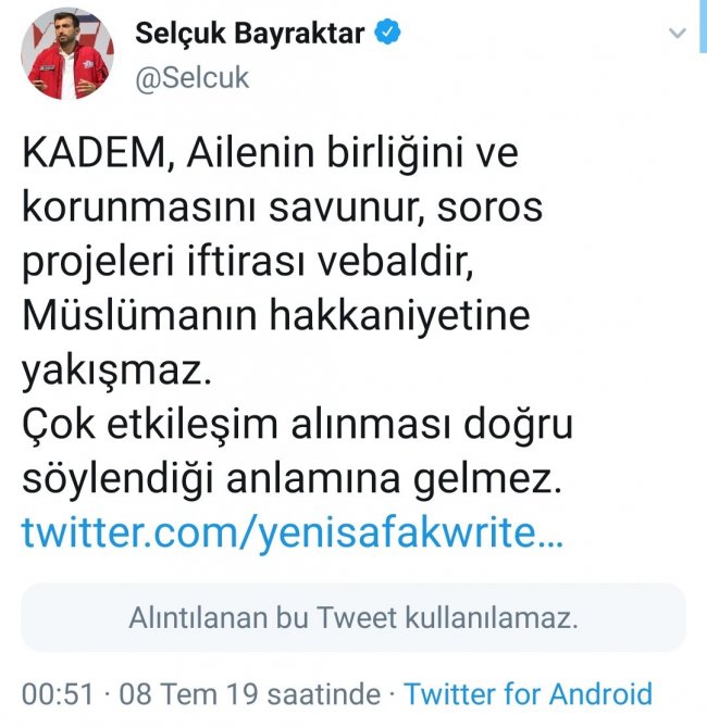 Sümeyye Erdoğan&#039;ın yönetici olduğu derneğe &#039;Sorosçu&#039; dedi, ortalık karıştı