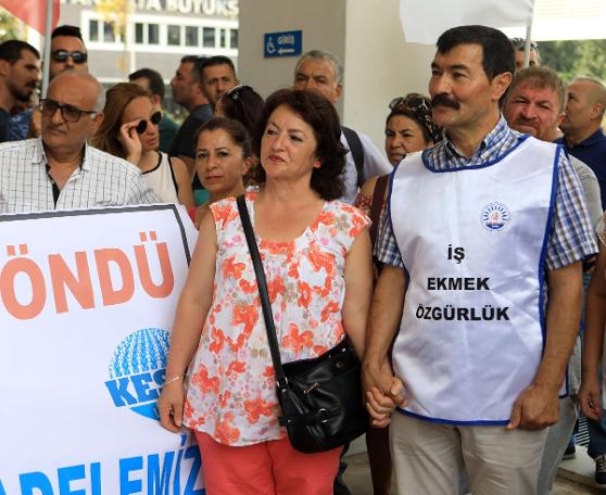 İhraç edildiği belediyeye davul zurnayla döndü