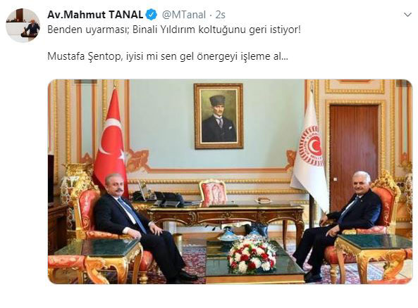 &#039;Binali Yıldırım koltuğunu geri istiyor&#039;