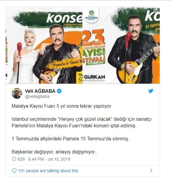 &#039;Her şey çok güzel olacak&#039; dediği için, konseri iptal edilmiş