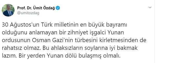 Ümit Özdağ&#039;dan AKP&#039;li başkana:  Bu ahlaksızların soylarına...